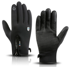 Фото Спортивні вітро та вологозахисні сенсорні рукавиці з утепленням UAD Storm Windstopper Touch Чорний